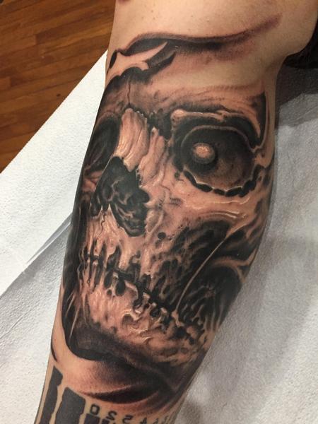 tattoos/ - Black and grey skull - 131558
